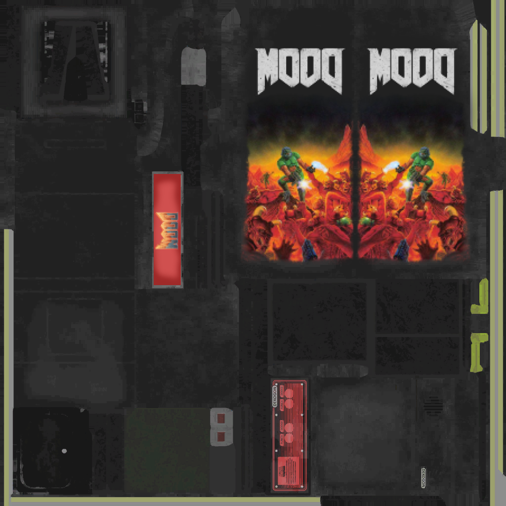Custom DOOM cabinet artwork